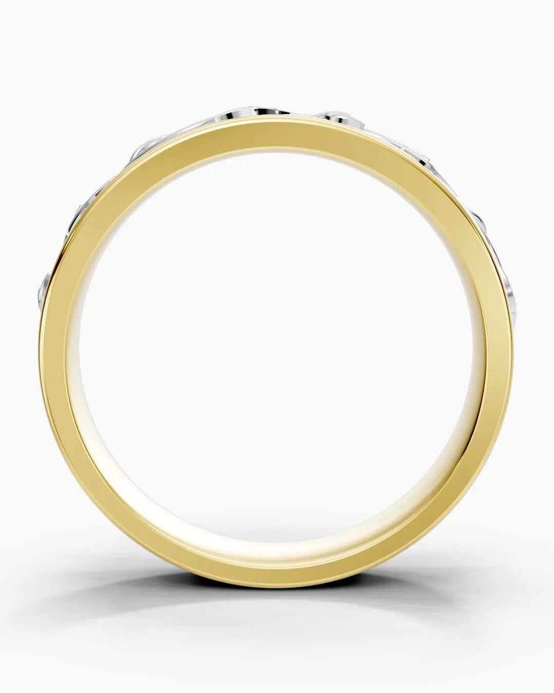 Interlaced Folial Men Ring