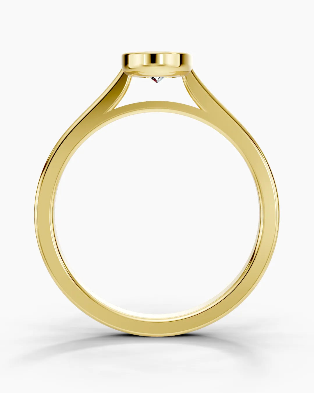 Golden Oval Women Ring