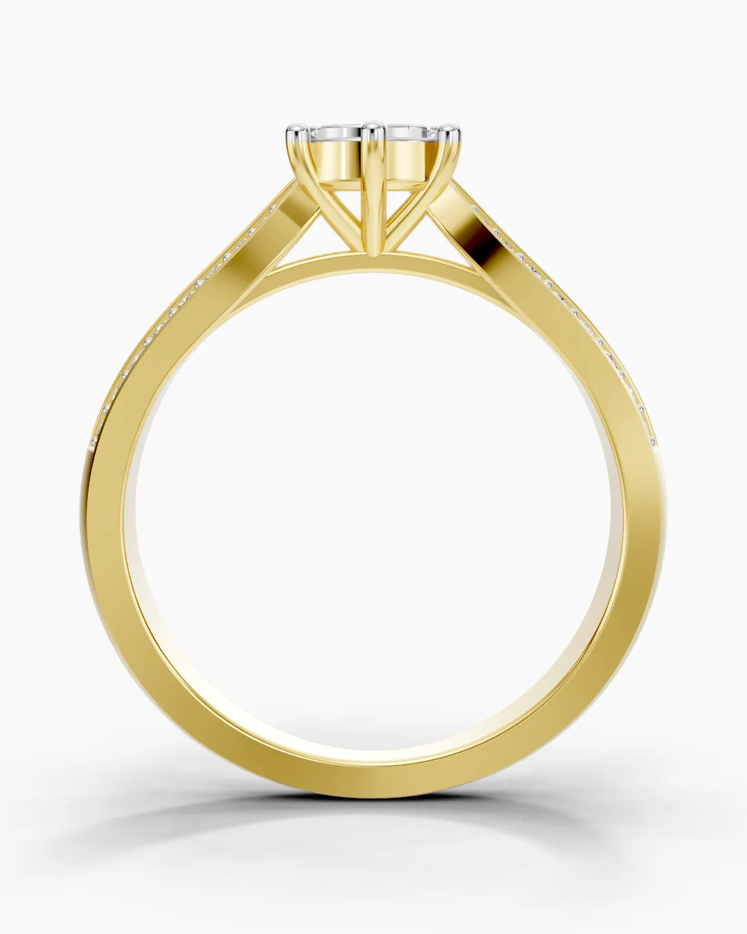 Crystal Petal Women Ring