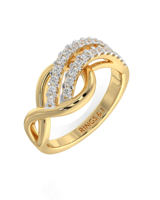 Wave Cluster Women Ring