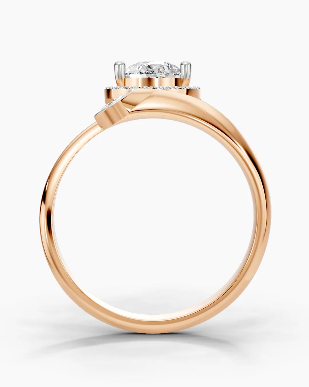 Crest Pear Women Ring