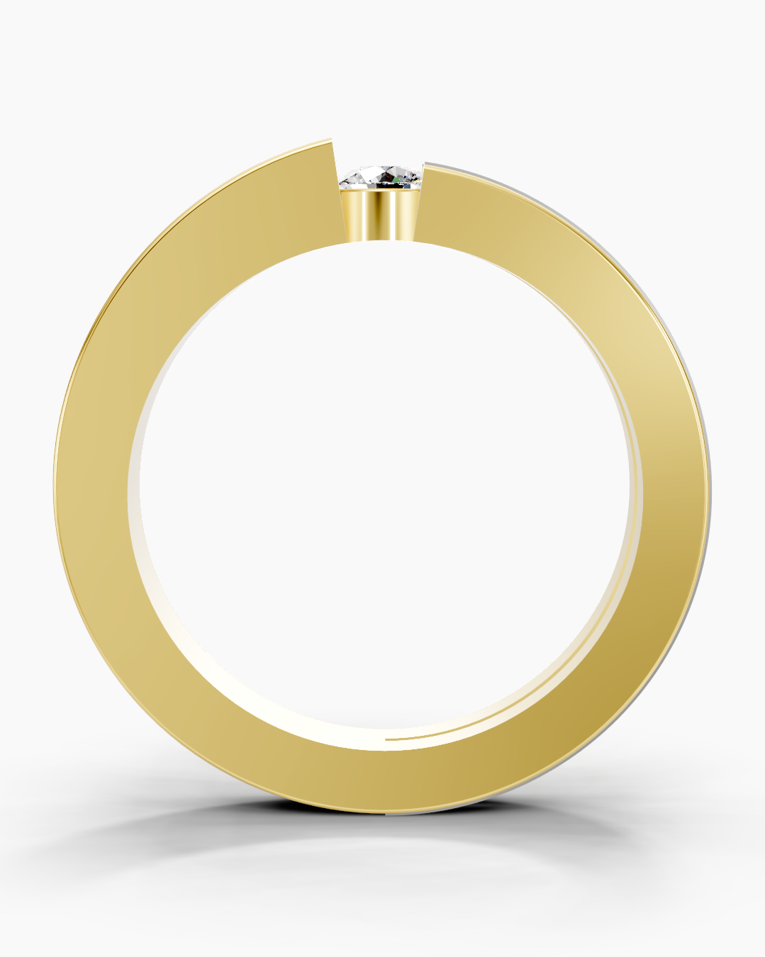 Obsidian Float Men Ring