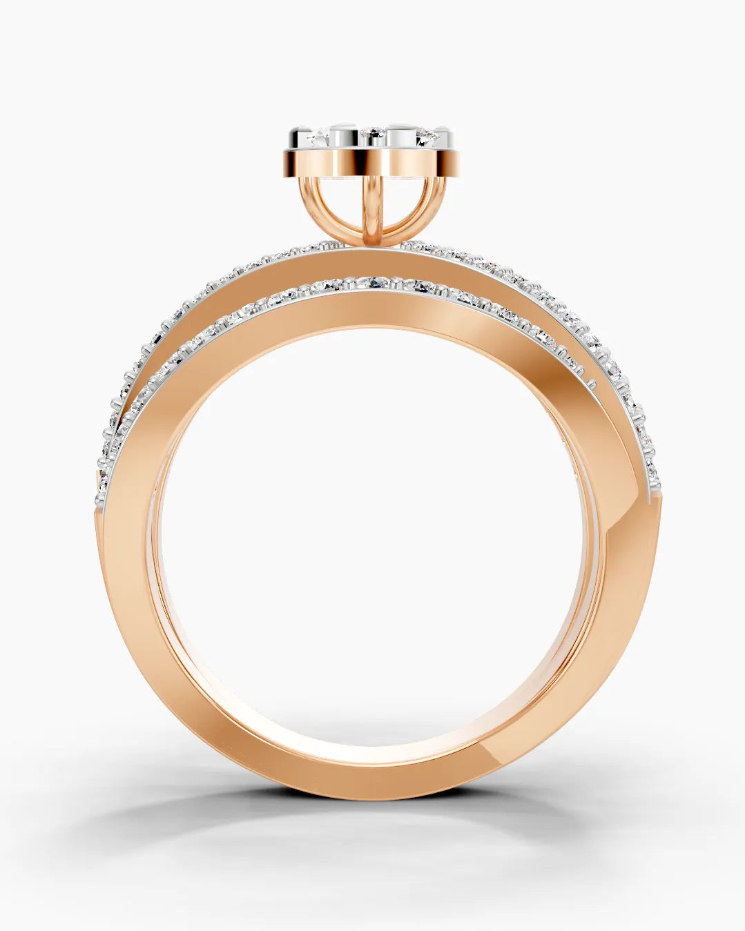 Trinity Spiral Women Ring