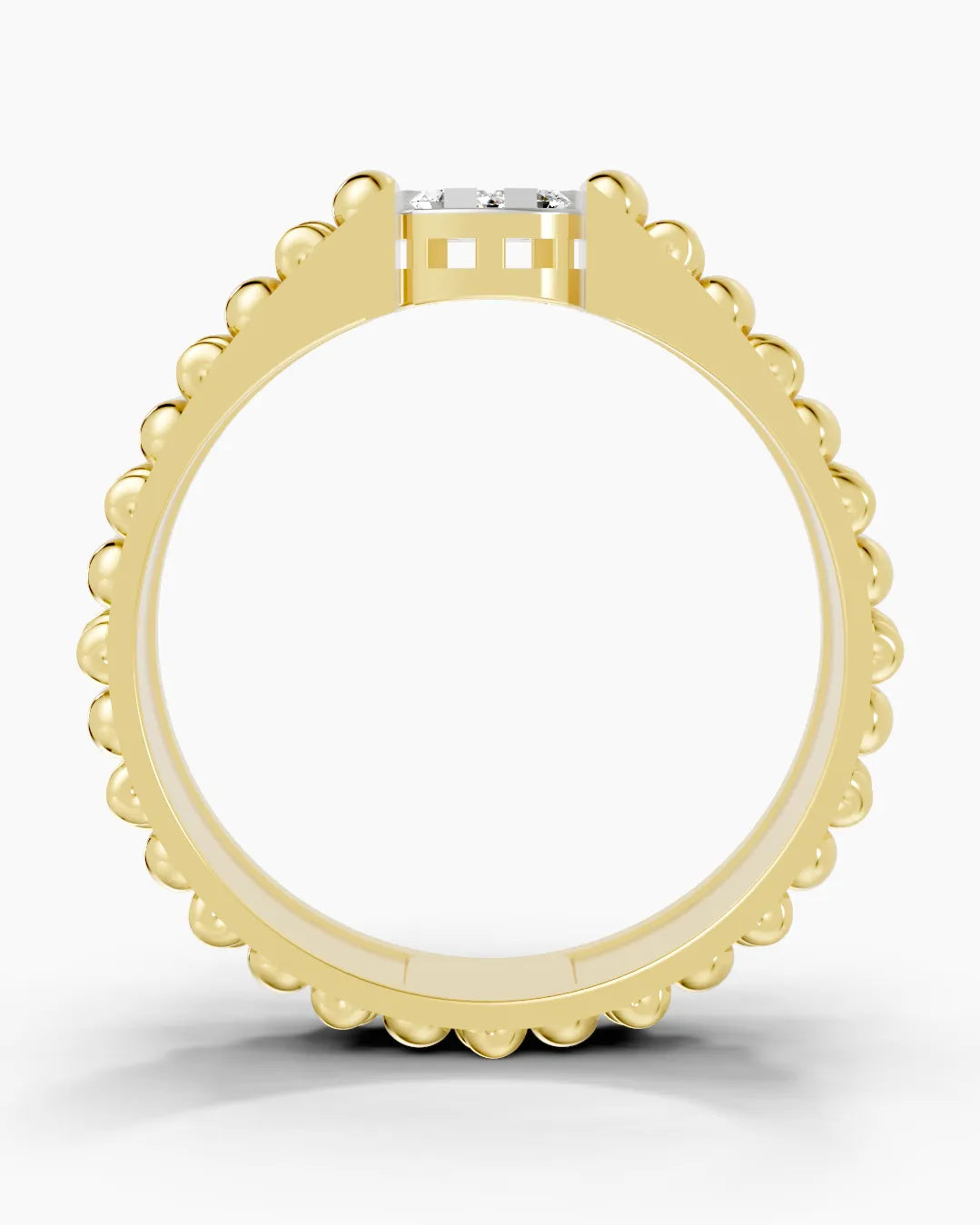 Cushion Edge Men Ring