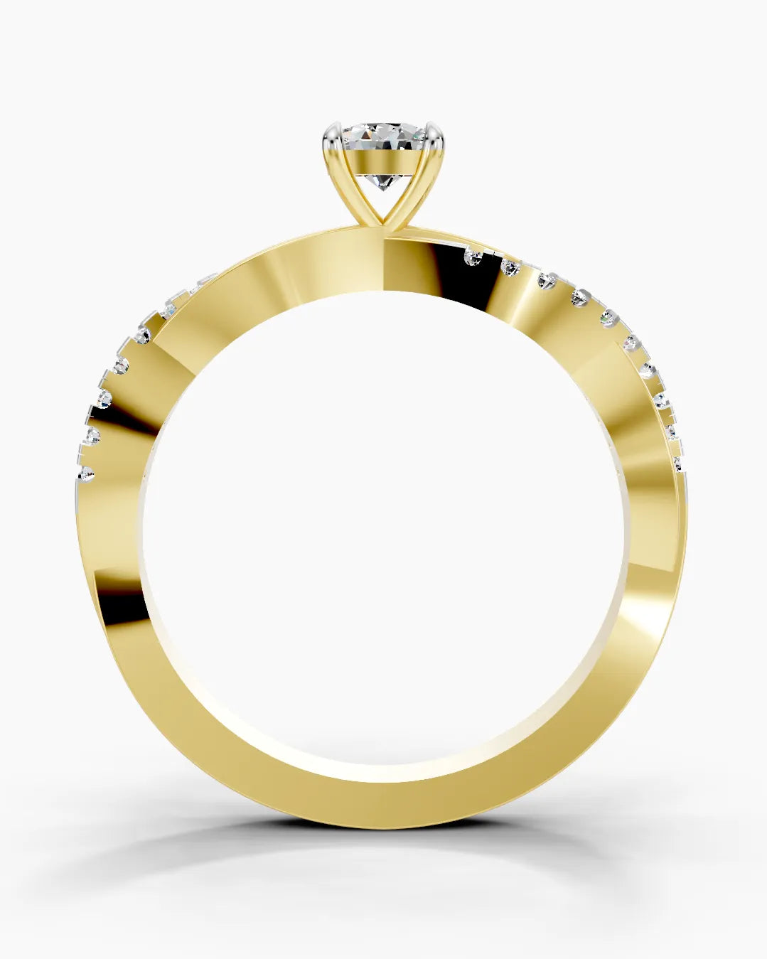 Elegant Twist Women Ring