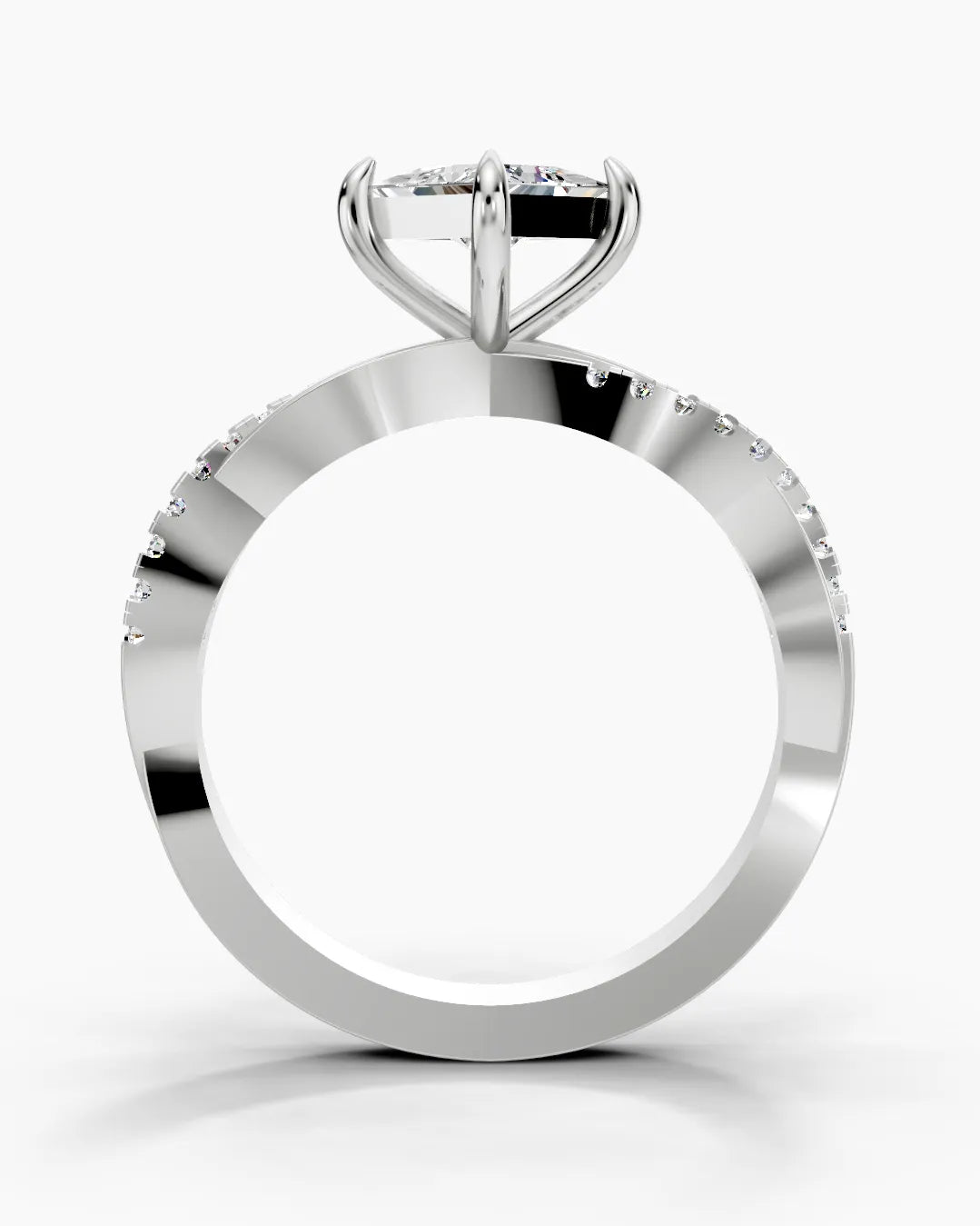 Square Radiant Women Ring