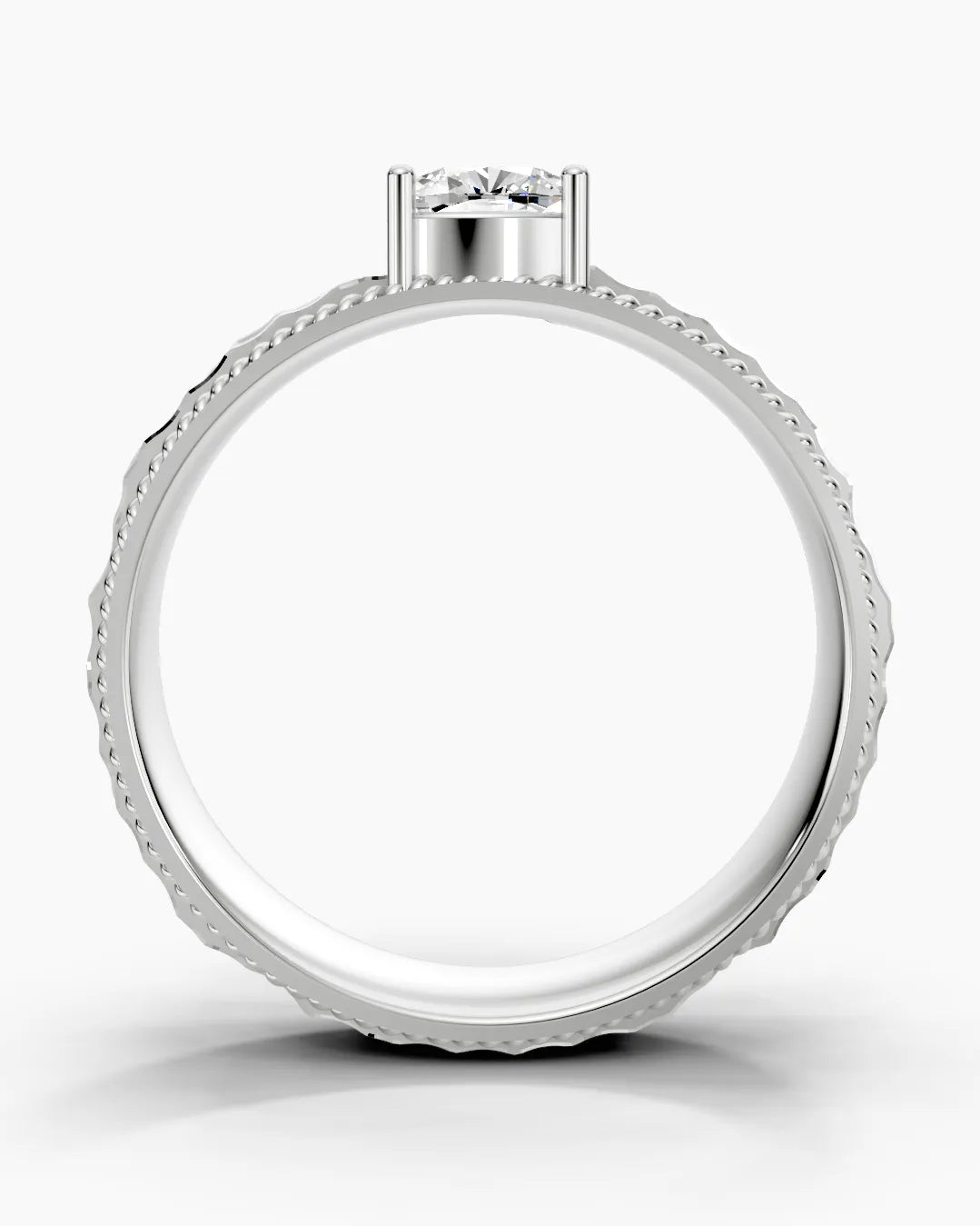 Hammered Crown Men Ring