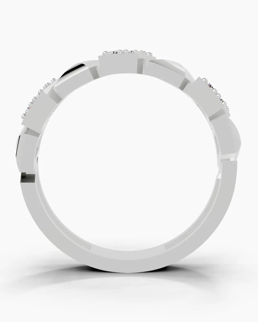 Angled Matrix Men Ring