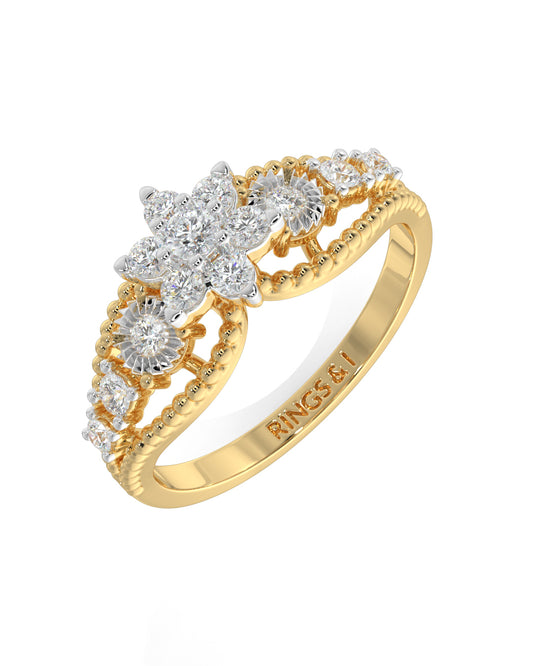 Daisy Floral Women Ring