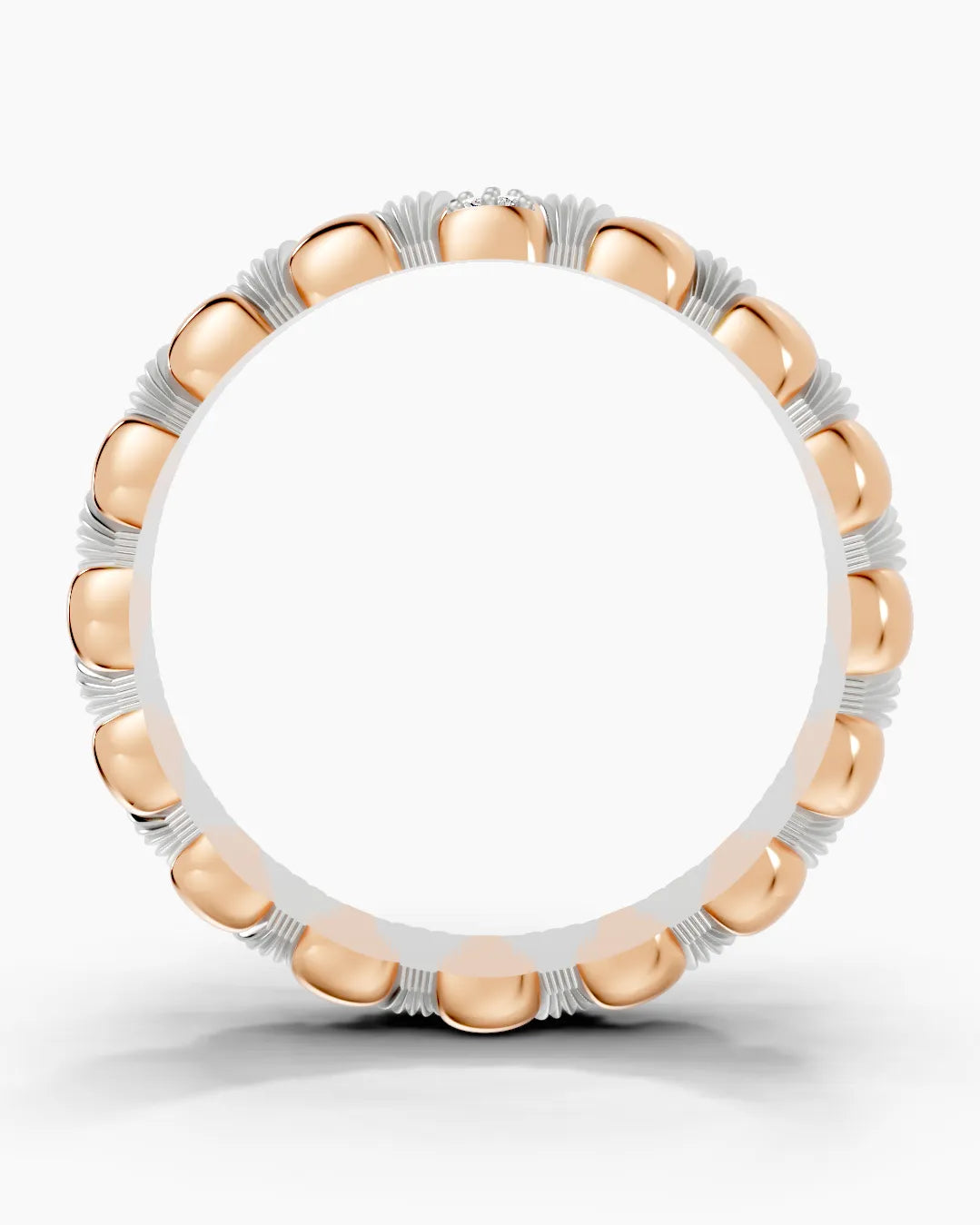 Contrasting Groove Men Ring