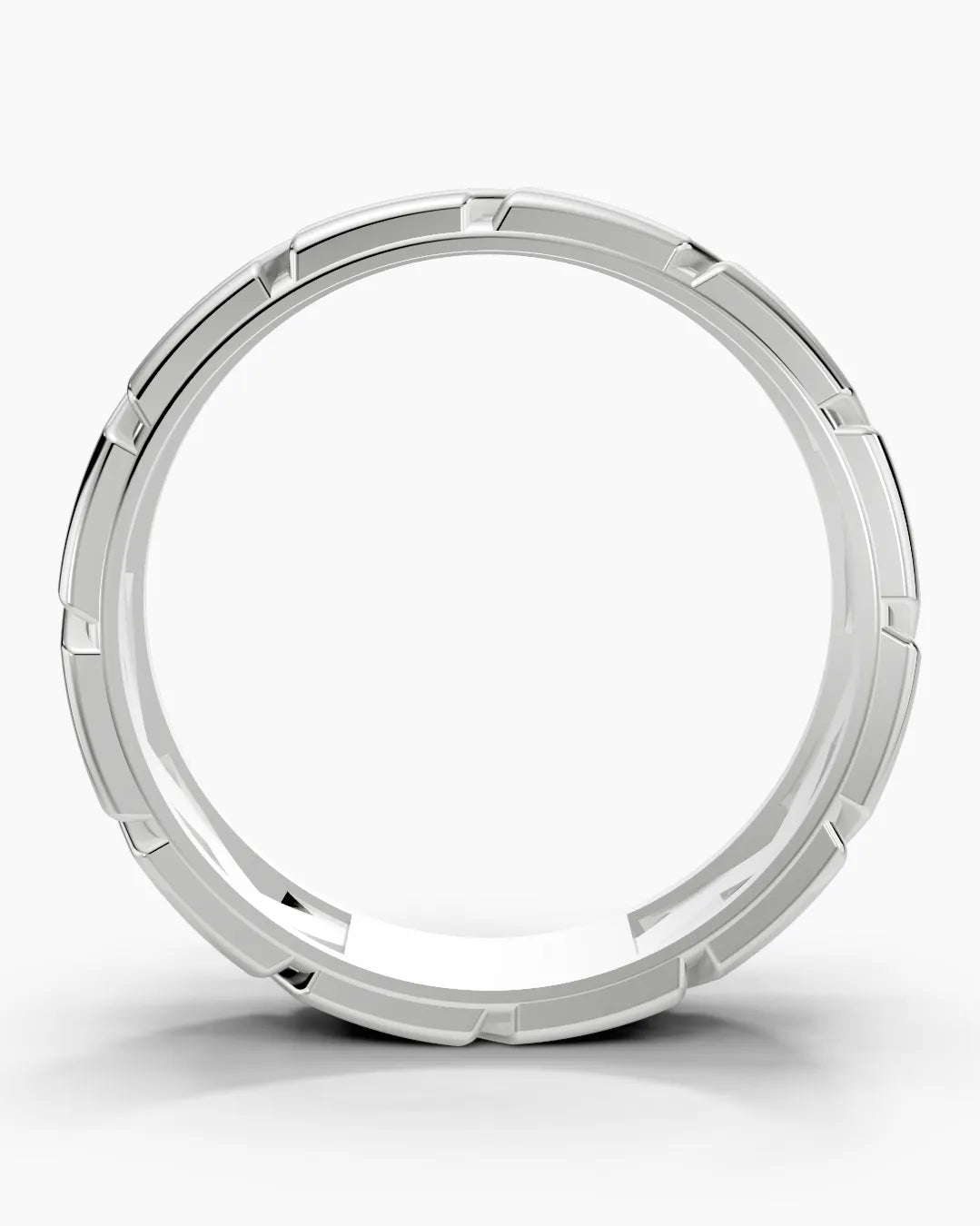 Geo Crest Dual-Tone Men Ring