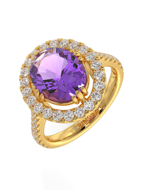 Regal Purple Women Ring