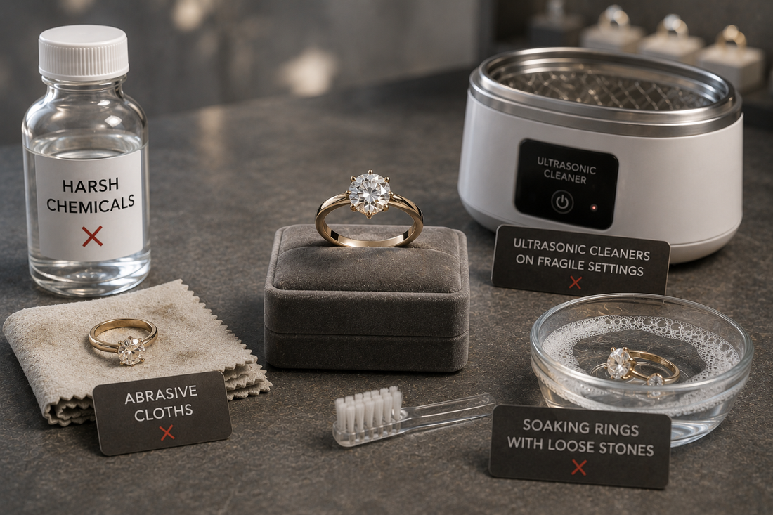 Diamond Ring Cleaning Mistakes to Avoid