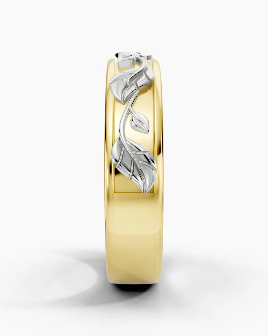 Interlaced Folial Men Ring