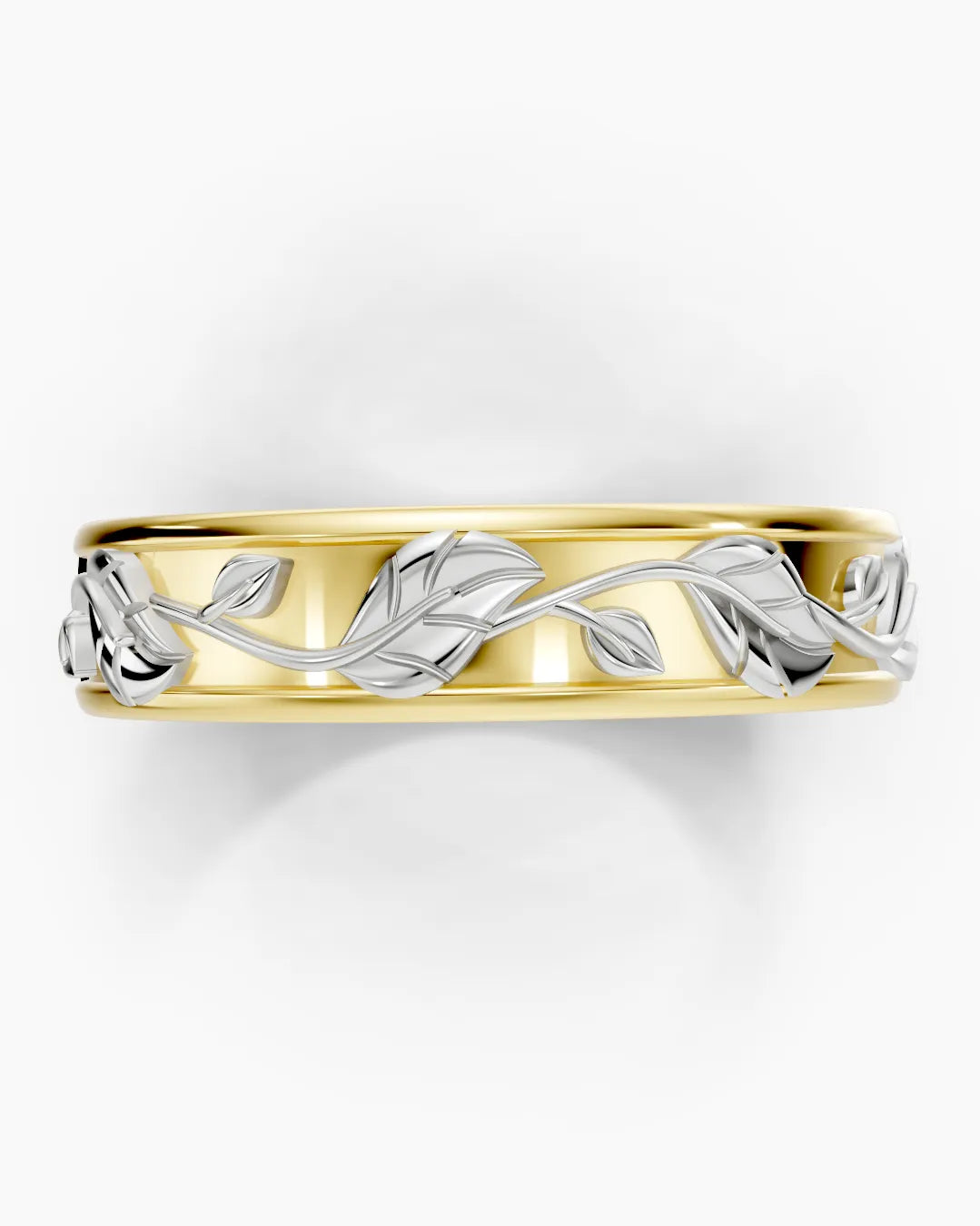Interlaced Folial Men Ring