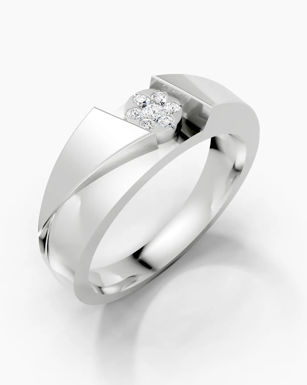 Crimson Steel Men Ring