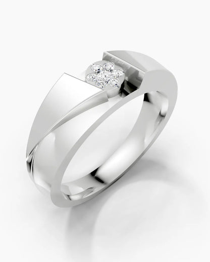 Crimson Steel Men Ring