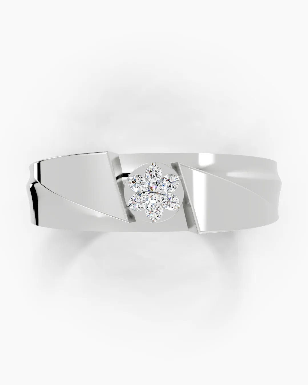 Crimson Steel Men Ring