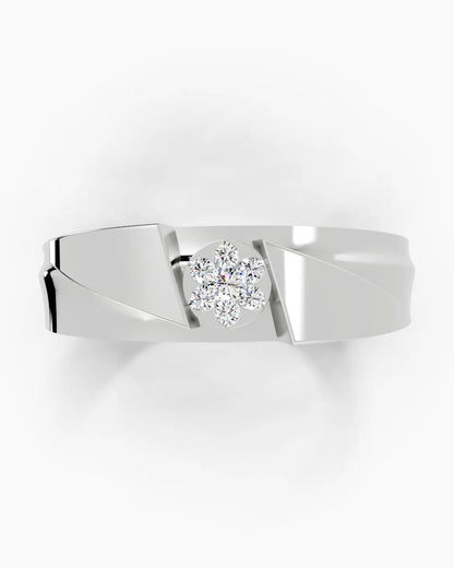 Crimson Steel Men Ring