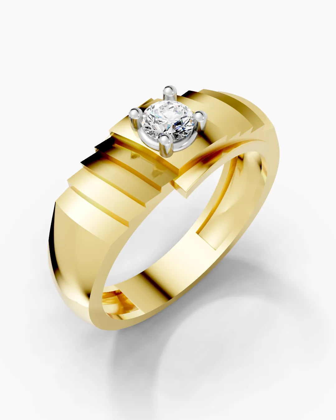 Obsidian Flame Men Ring
