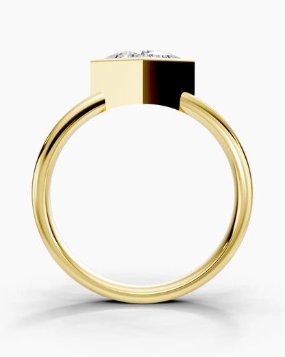 Quadratic Solitaire Women Ring