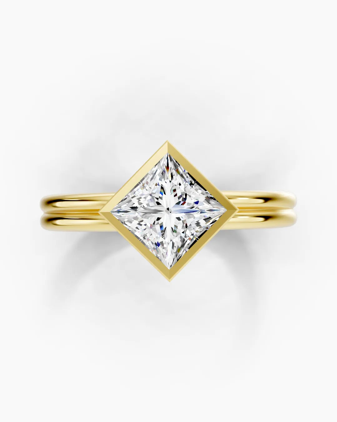 Quadratic Solitaire Women Ring