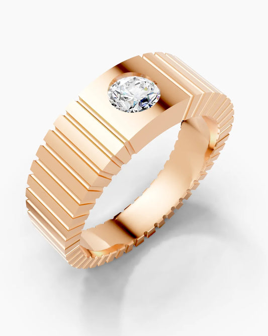 Linear Echo Men Ring