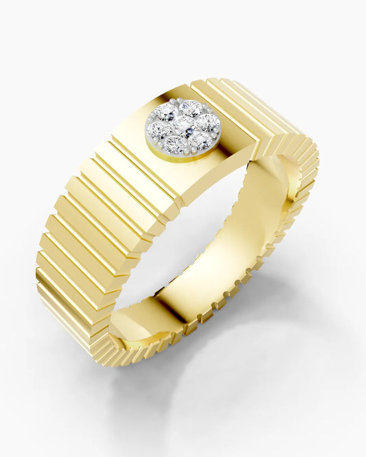 Quartz Drift Men Ring