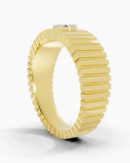 Quartz Drift Men Ring