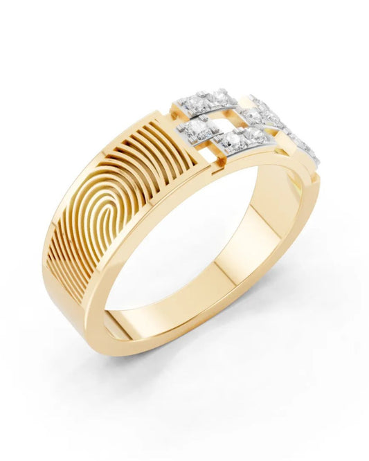 Endless Fingerprint Women Ring