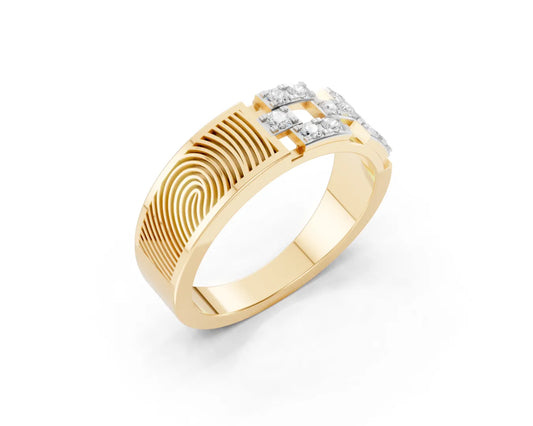 Endless Fingerprint Women Ring