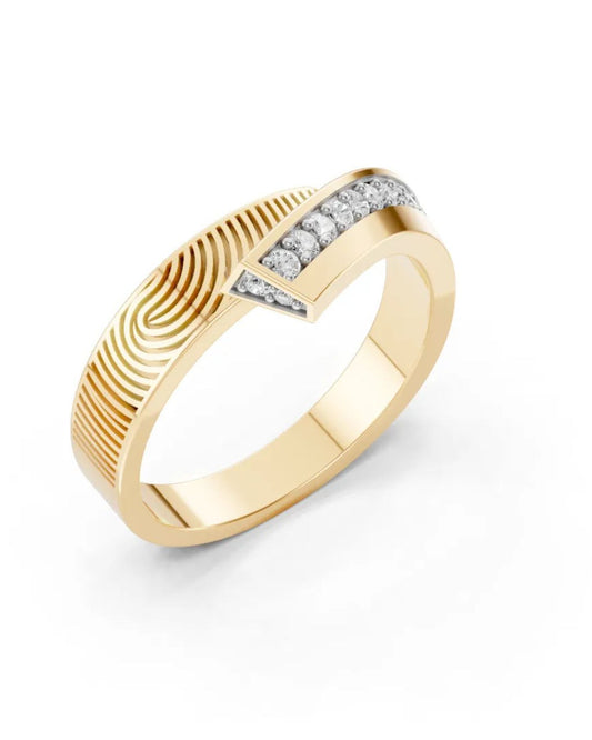 Promise Fingerprint Men Ring