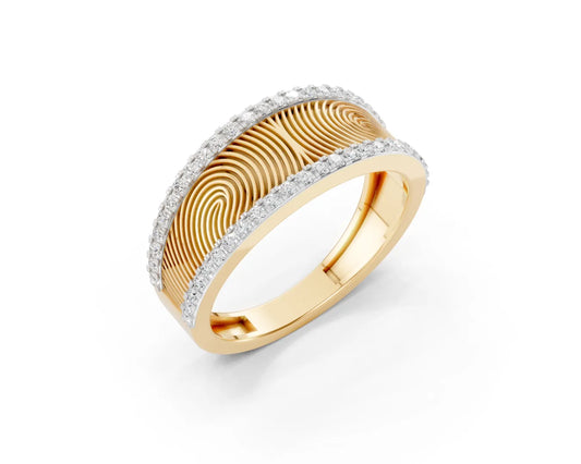 Harmony Fingerprint Men Ring