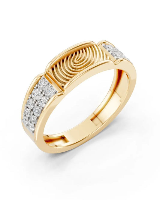 Sparkle Fingerprint Women Ring