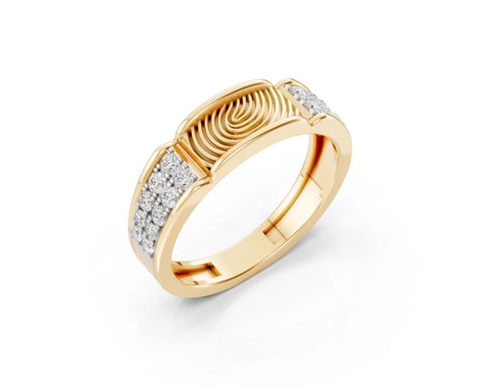 Sparkle Fingerprint Women Ring