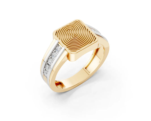 Bond Fingerprint Men Ring