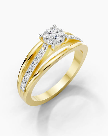 Triple Whisper Women Ring