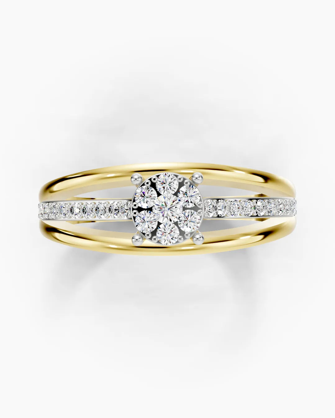 Triple Whisper Women Ring