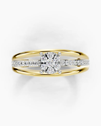 Triple Whisper Women Ring