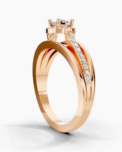 Golden Parallel Women Ring