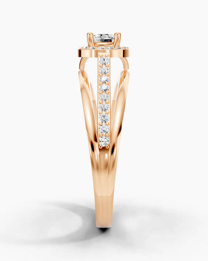 Golden Parallel Women Ring