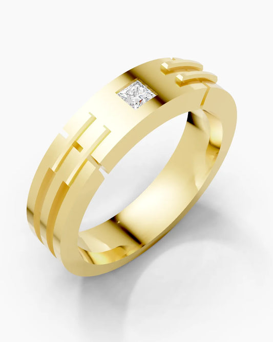 Glistening Horizon Men Ring