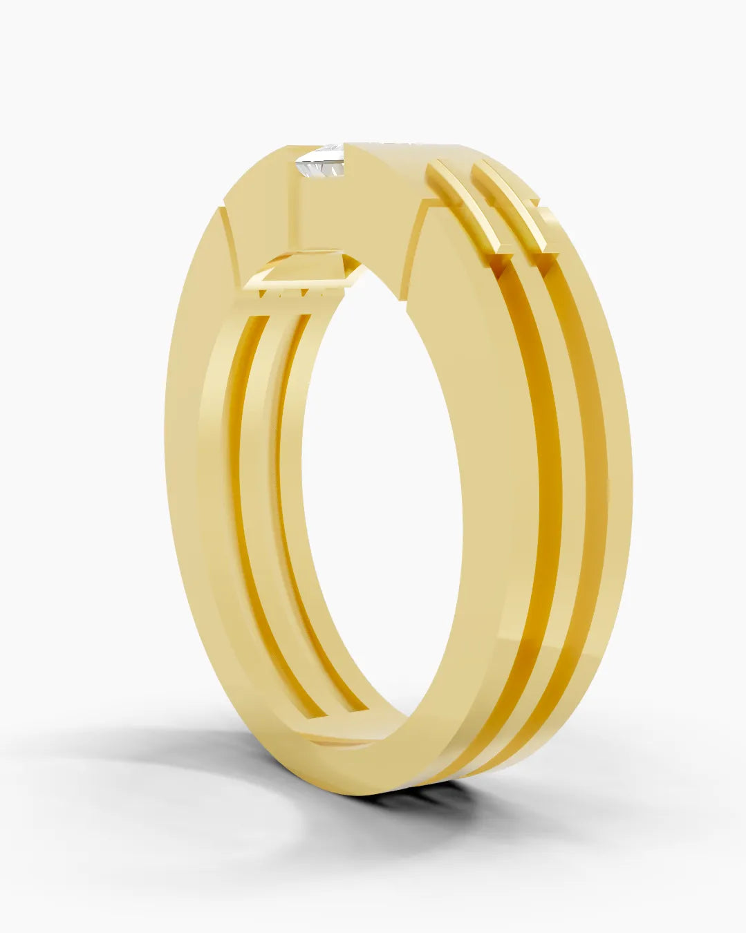 Solitary Spark Men Ring