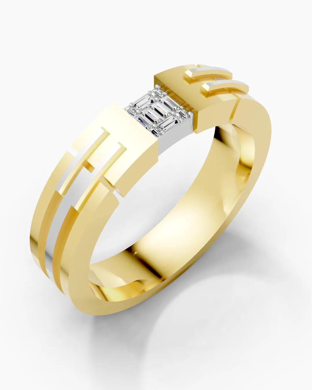 Shimmering Spark Men Ring