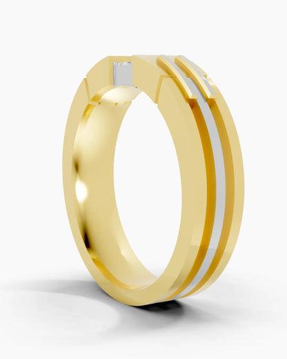 Shimmering Spark Men Ring