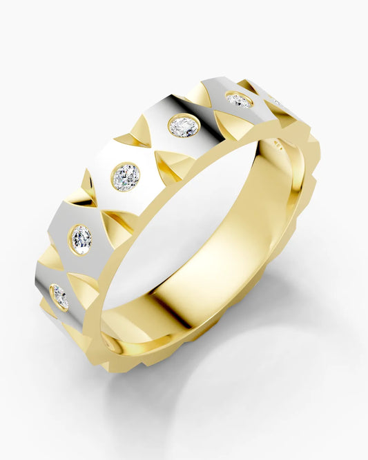 Diamond Arc Men Ring