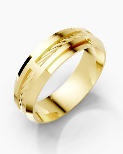 Forged Rope Men Ring
