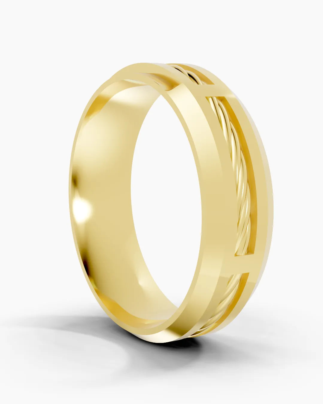 Forged Rope Men Ring