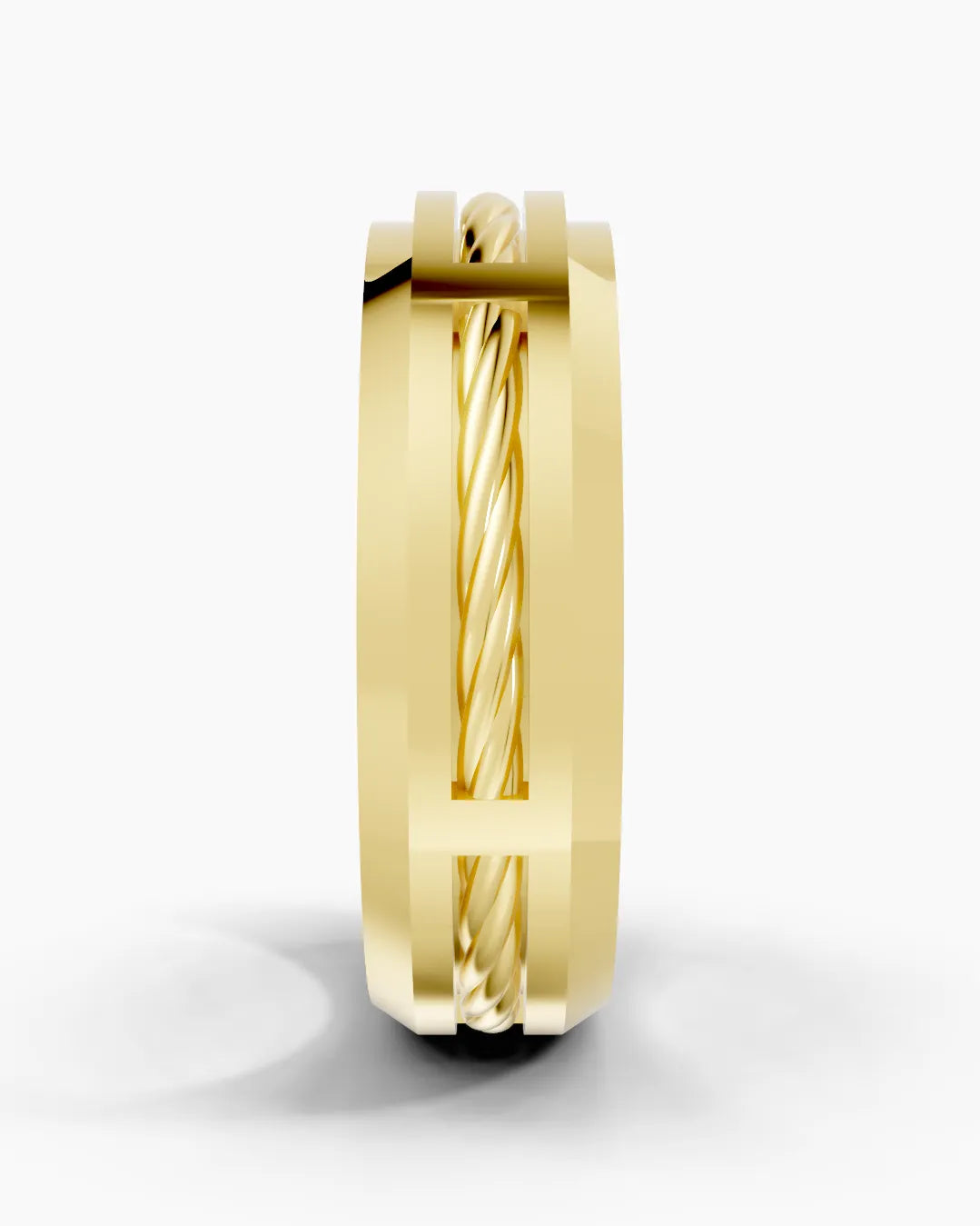 Forged Rope Men Ring