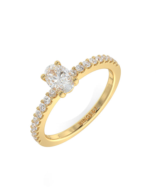 Gleaming Solitaire Women Ring